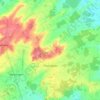 Mapa topográfico Thurageau, altitude, relevo