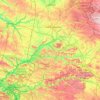 Mapa topográfico L'Oise, altitude, relevo
