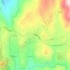 Mapa topográfico Linhares, altitude, relevo