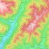 Mapa topográfico Pieve di Bono-Prezzo, altitude, relevo