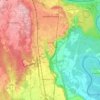 Mapa topográfico Pombia, altitude, relevo