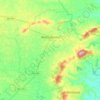 Mapa topográfico Moita Bonita, altitude, relevo