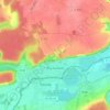 Mapa topográfico Ézy-sur-Eure, altitude, relevo