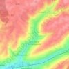 Mapa topográfico Saint-Pierre-lès-Franqueville, altitude, relevo