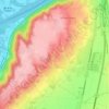 Mapa topográfico Chonas-l'Amballan, altitude, relevo