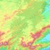 Mapa topográfico São João Marcos, altitude, relevo