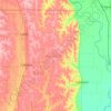 Mapa topográfico Burt County, altitude, relevo