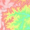 Mapa topográfico Guarda dos Ferreiros, altitude, relevo