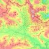 Mapa topográfico San Emiliano, altitude, relevo