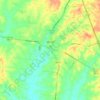 Mapa topográfico Jackson, altitude, relevo