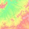 Mapa topográfico Dom Inocêncio, altitude, relevo