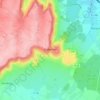 Mapa topográfico Châtellenot, altitude, relevo