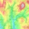 Mapa topográfico Menthonnex-sous-Clermont, altitude, relevo