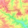 Mapa topográfico Montauban-de-Bretagne, altitude, relevo