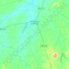 Mapa topográfico Olho-d'Água do Borges, altitude, relevo