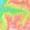 Mapa topográfico Plessur, altitude, relevo