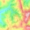Mapa topográfico Roseto Valfortore, altitude, relevo