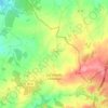 Mapa topográfico Les Grands-Chézeaux, altitude, relevo