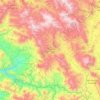 Mapa topográfico Villa Sola de Vega, altitude, relevo