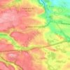 Mapa topográfico La Bâtie-Montgascon, altitude, relevo