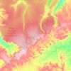 Mapa topográfico Caracol, altitude, relevo
