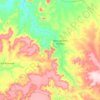 Mapa topográfico Novo Oriente do Piauí, altitude, relevo