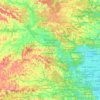 Mapa topográfico São Lourenço da Mata, altitude, relevo