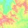 Mapa topográfico Hidrolina, altitude, relevo