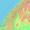 Mapa topográfico Fiordland Community, altitude, relevo