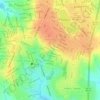 Mapa topográfico Setor Alto da Glória, altitude, relevo