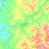 Mapa topográfico São José do Rio Pardo, altitude, relevo