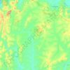 Mapa topográfico Montezuma, altitude, relevo