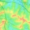 Mapa topográfico Strathfield, altitude, relevo