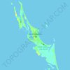 Mapa topográfico Great Harbour Cay, altitude, relevo
