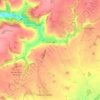Mapa topográfico Avening, altitude, relevo