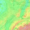 Mapa topográfico Province ecclésiastique de Besançcon, altitude, relevo