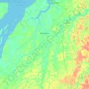 Mapa topográfico Igarapé-Miri, altitude, relevo