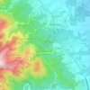 Mapa topográfico Castellare-di-Casinca, altitude, relevo