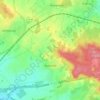 Mapa topográfico Bazainville, altitude, relevo