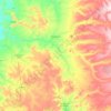 Mapa topográfico Pimenteiras, altitude, relevo