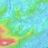 Mapa topográfico Cosme Velho, altitude, relevo