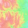 Mapa topográfico Ubaíra, altitude, relevo