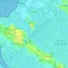 Mapa topográfico Marennes-Hiers-Brouage, altitude, relevo