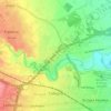 Mapa topográfico Collegno, altitude, relevo