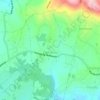 Mapa topográfico Carrazedo, altitude, relevo