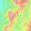 Mapa topográfico Risaralda, altitude, relevo