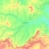 Mapa topográfico Condeúba, altitude, relevo