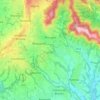 Mapa topográfico Missaglia, altitude, relevo