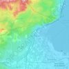 Mapa topográfico Salses-le-Château, altitude, relevo