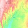 Mapa topográfico Utinga, altitude, relevo